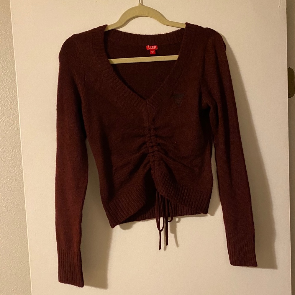 Guess Burgundy Sweater